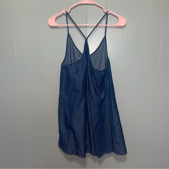 Rolla’s Chambray Denim Shift Dress in Washed Blue Small - Picture 5 of 7